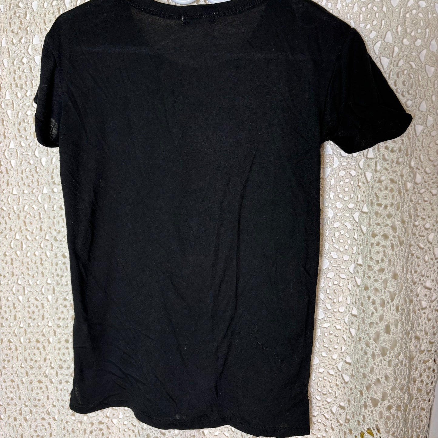 S Black Sunflower Patch Tee