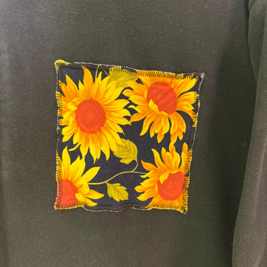 L/XXL Navy Sunflower Quarter Zip