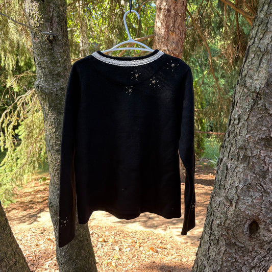 L Angel Wool Zip Sweater