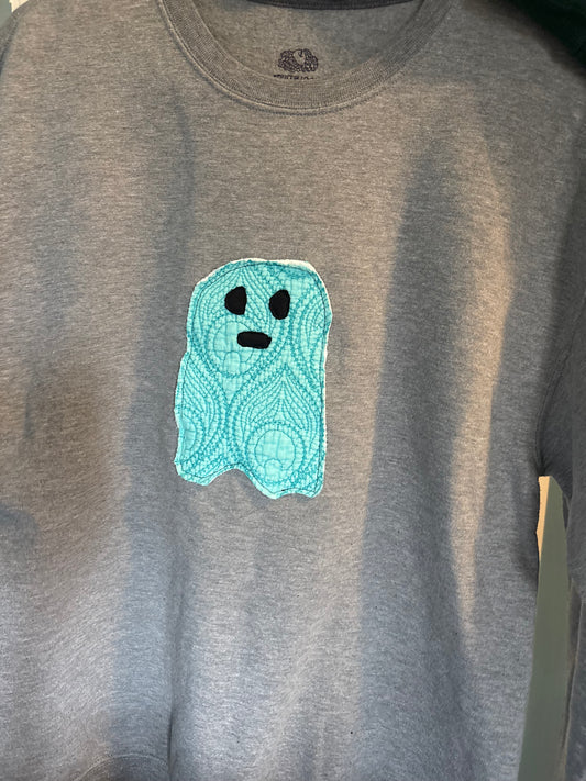 XL Turquoise Ghostie Sweater