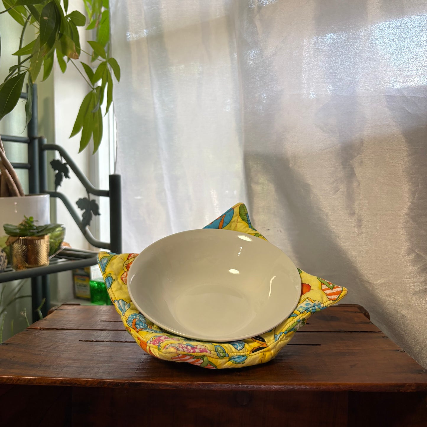 Yellow Flip Flops Bowl Cozy