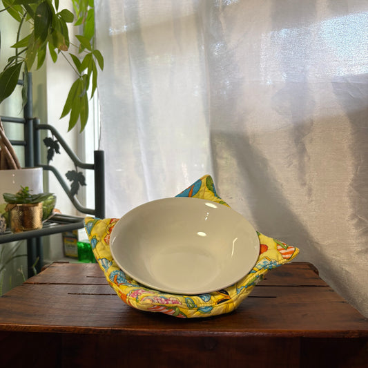 Yellow Flip Flops Bowl Cozy