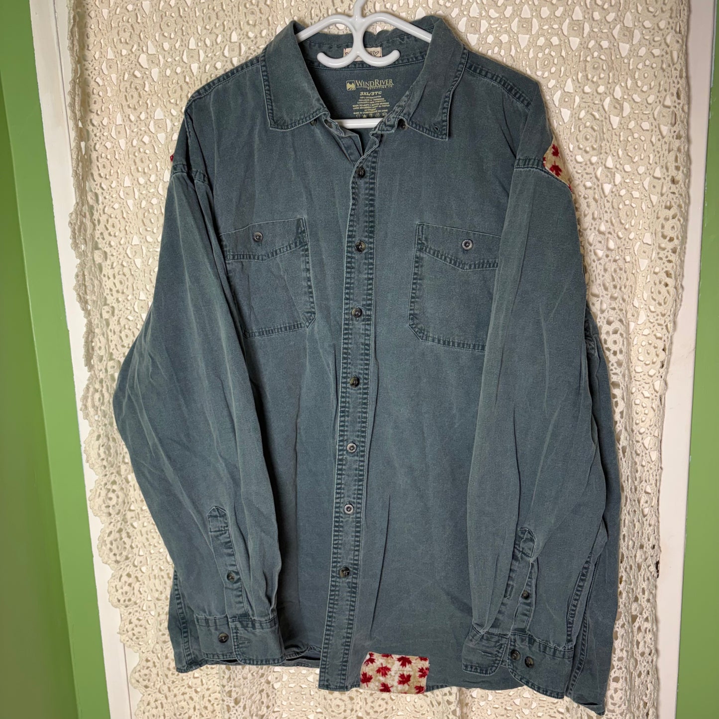 3XL Green denim Canada Chore Shirt