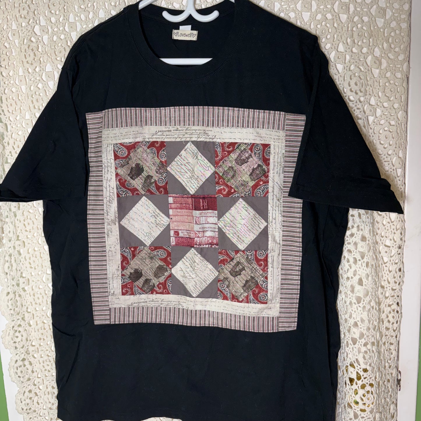 Black Bookish Patch Tee