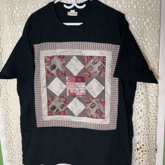 2XL Black Bookish Patch Tee