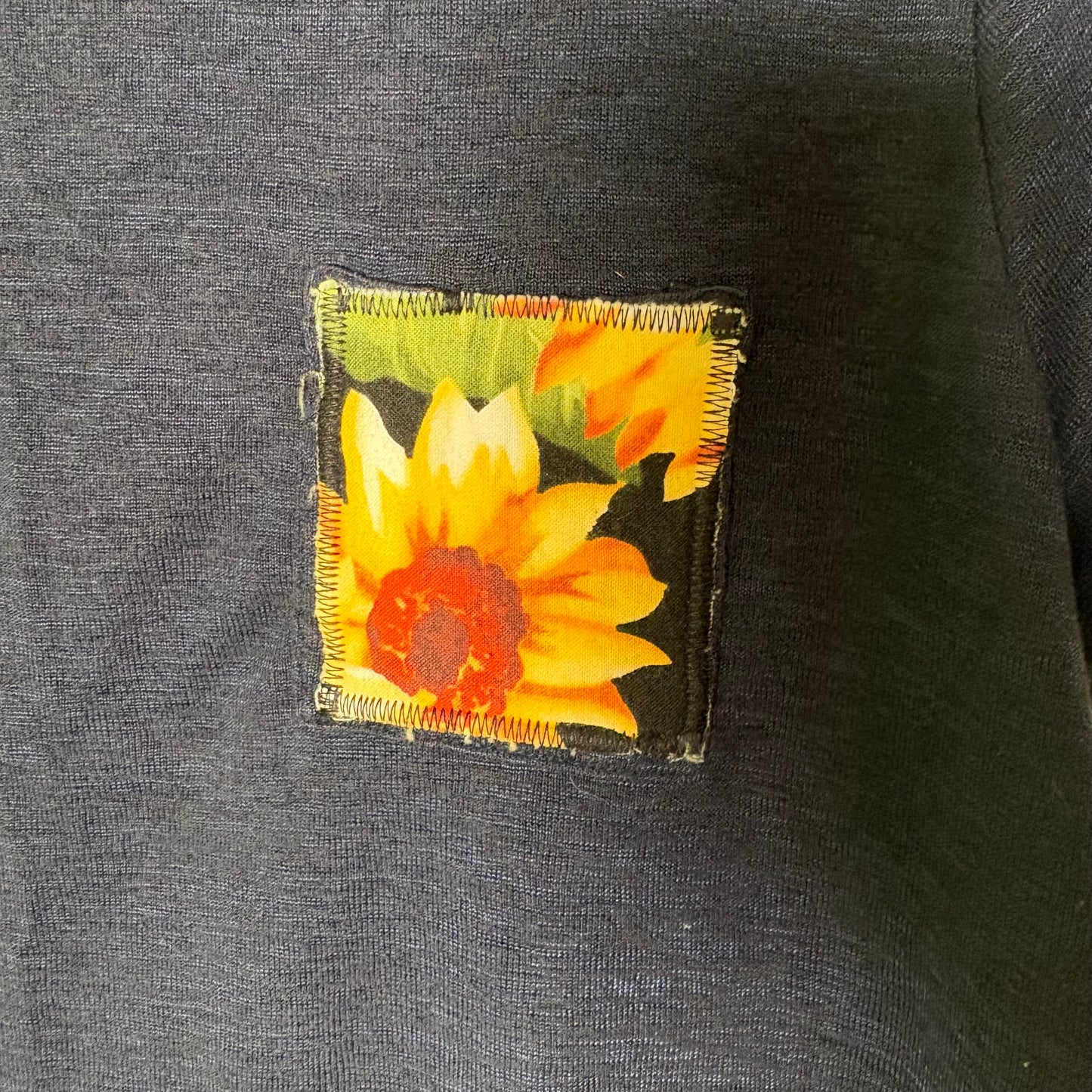 S Navy Sunflower Patch Tee