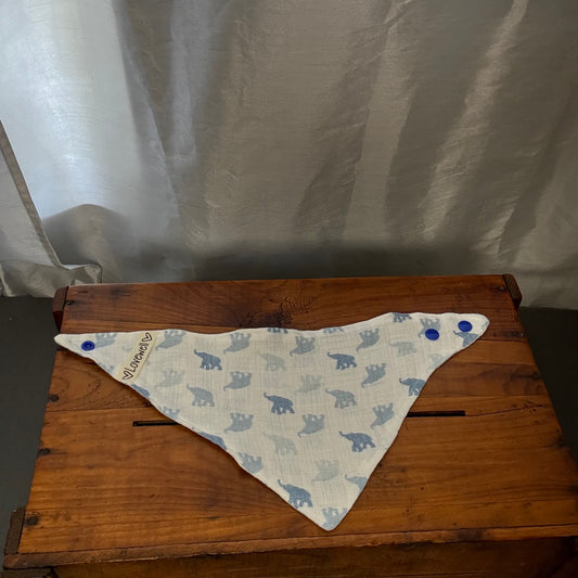 Blue Elephant Bib