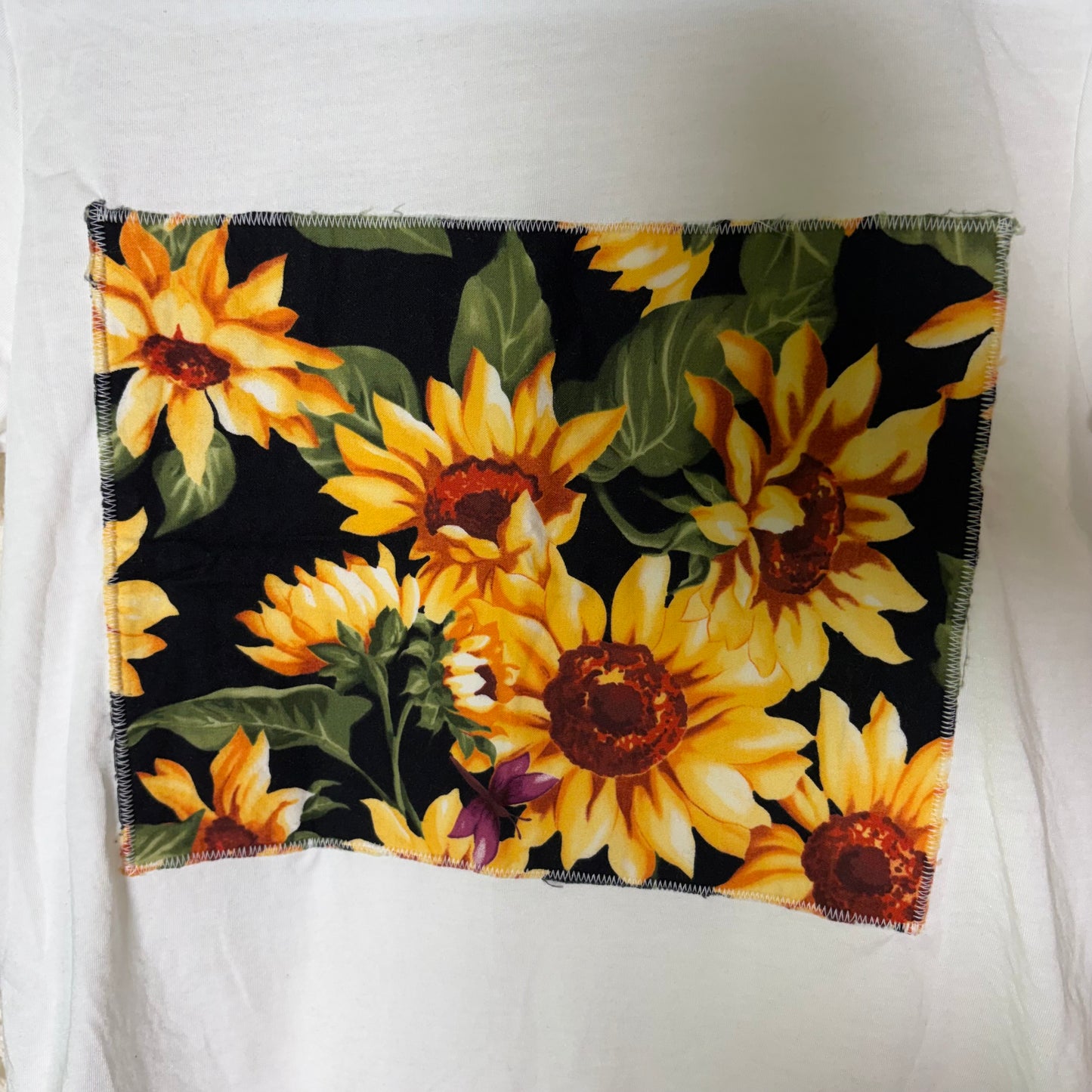 S White Sunflower Patch Tee 1