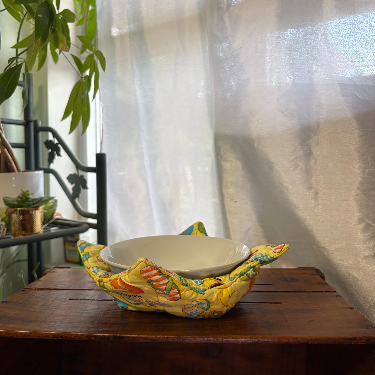 Yellow Flip Flops Bowl Cozy