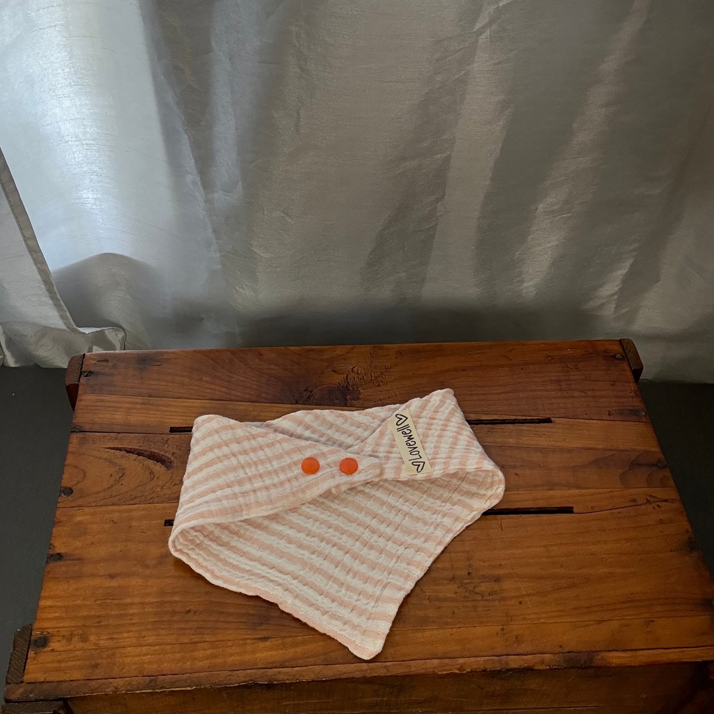 Orange Stripe Bib