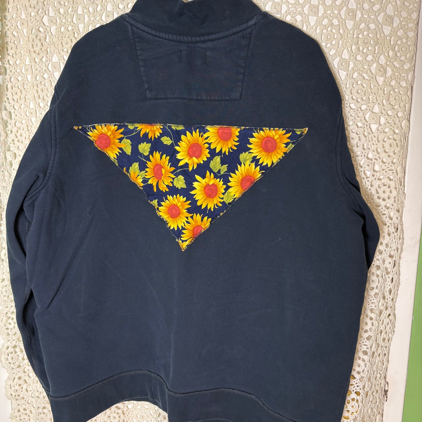 L/XXL Navy Sunflower Quarter Zip