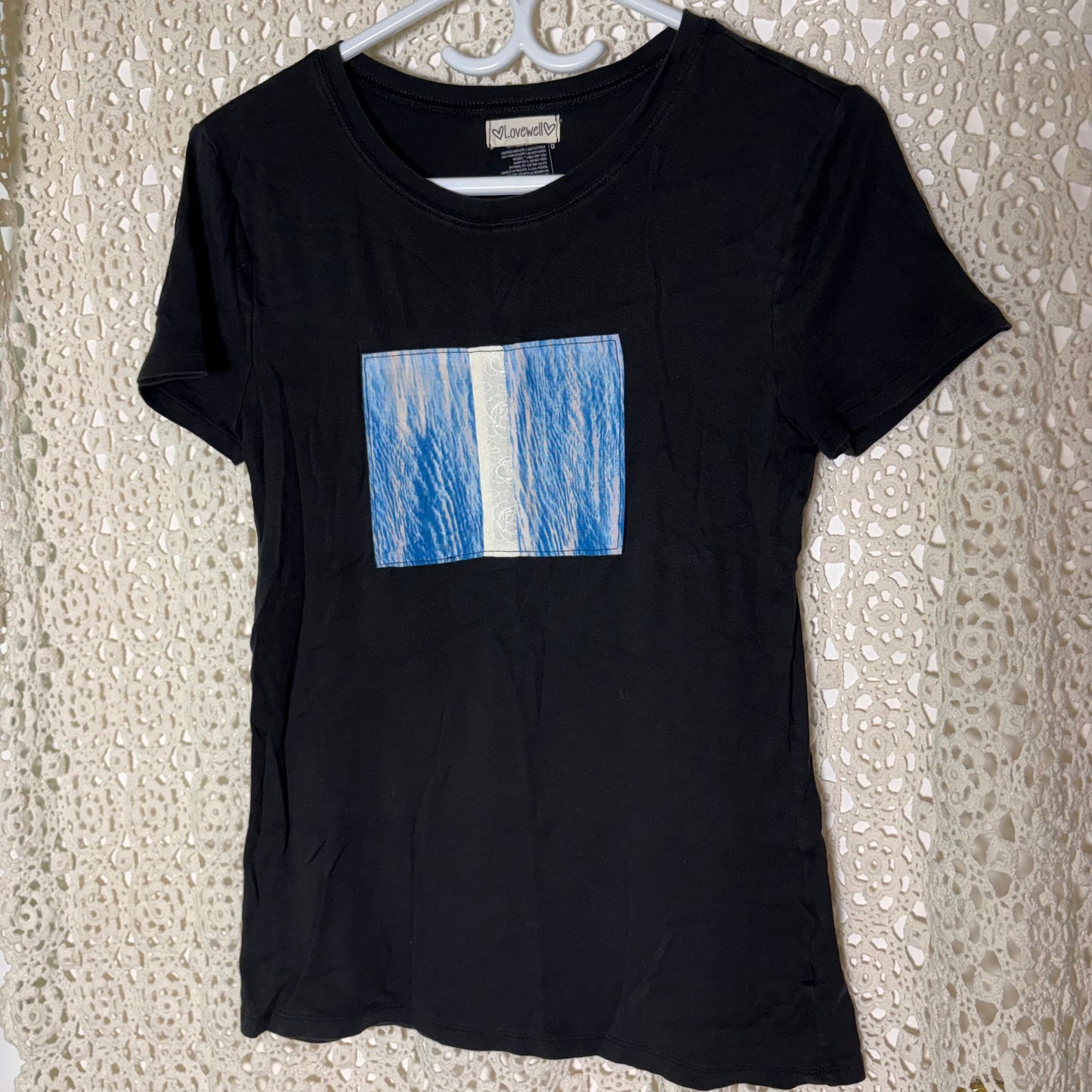 Black Waves Patch Tee