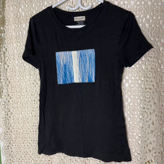 XS/S Black Waves Patch Tee