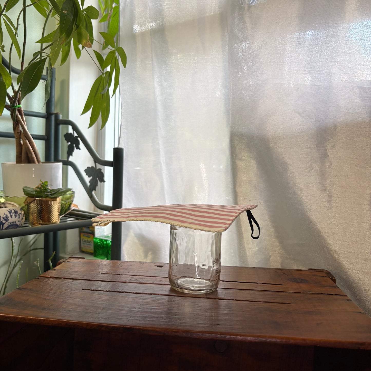 Pink Stripe Jar Grippy