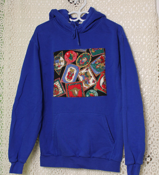 M Blue Holiday Hoodie