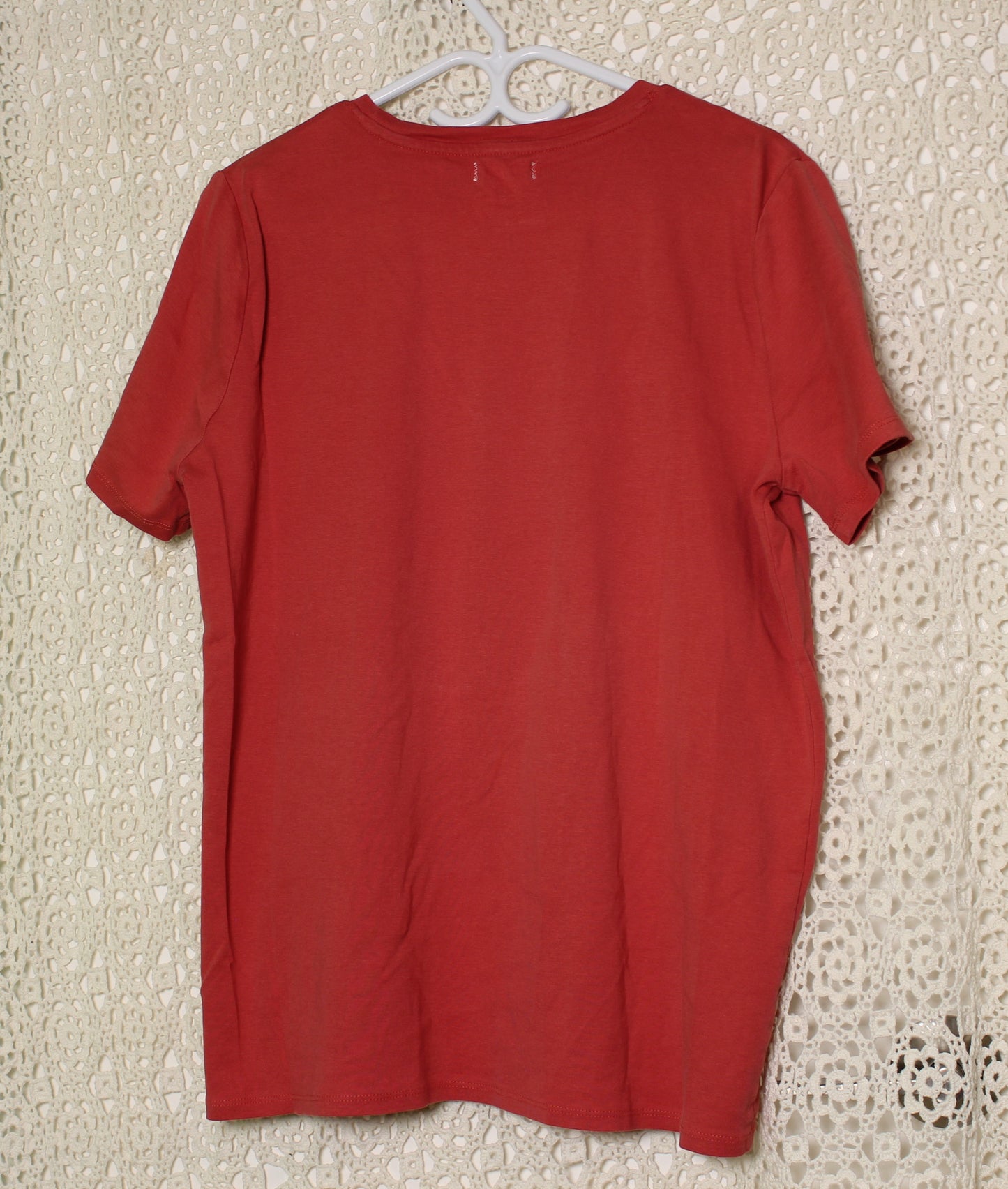 XL Coral Hershey Kisses Patch Tee