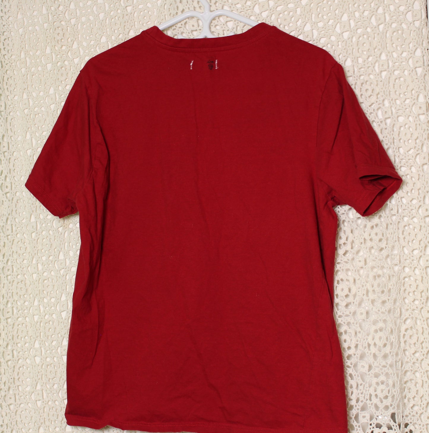 L Red Love Hearts Patch Tee