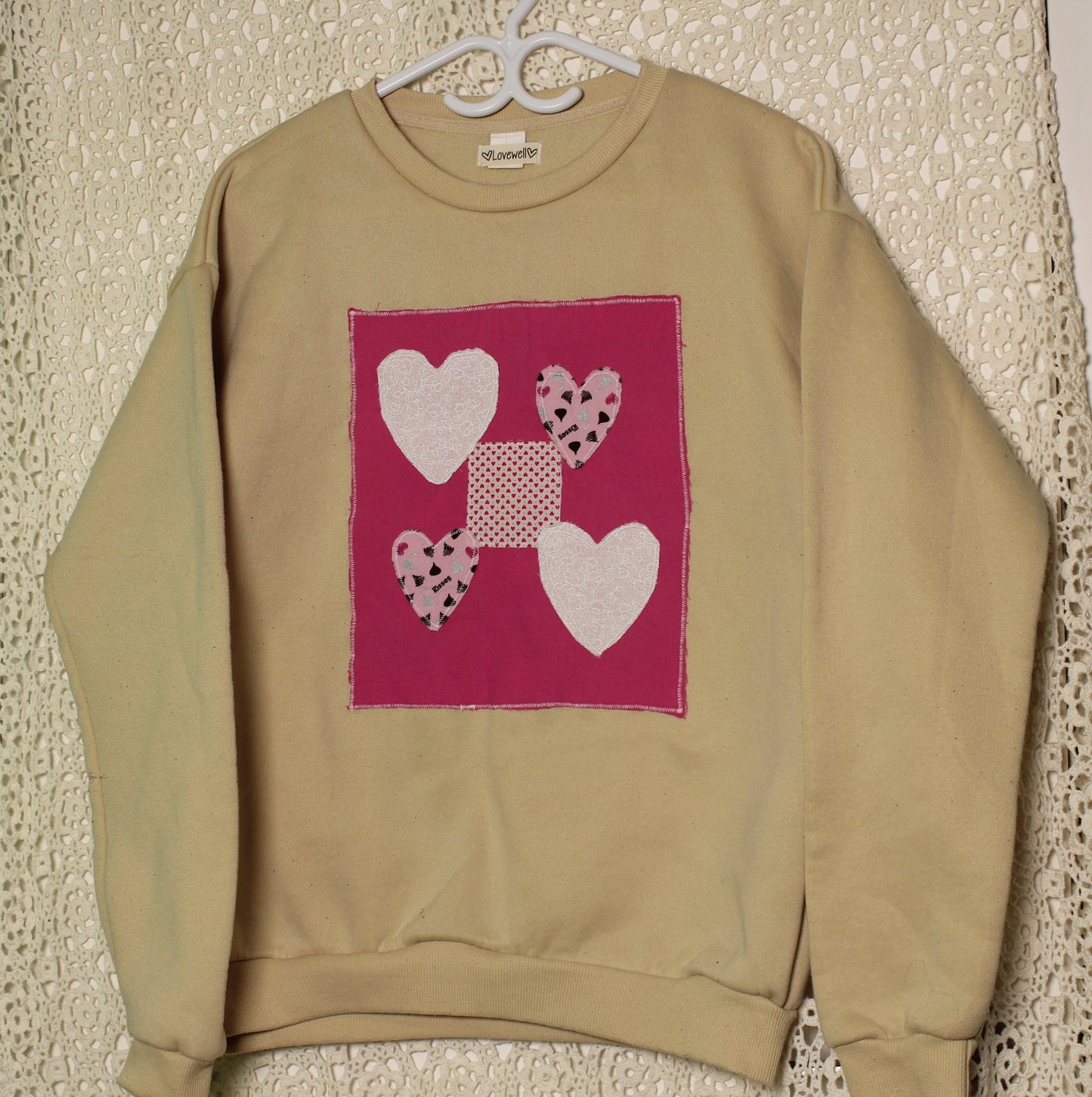 L Hearts Patch Sweater