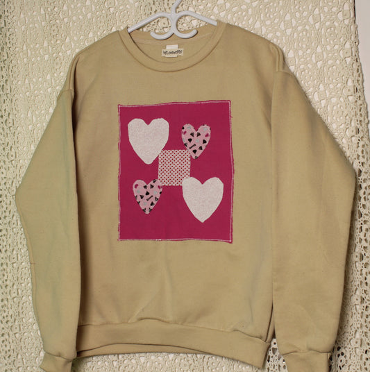 L Hearts Patch Sweater