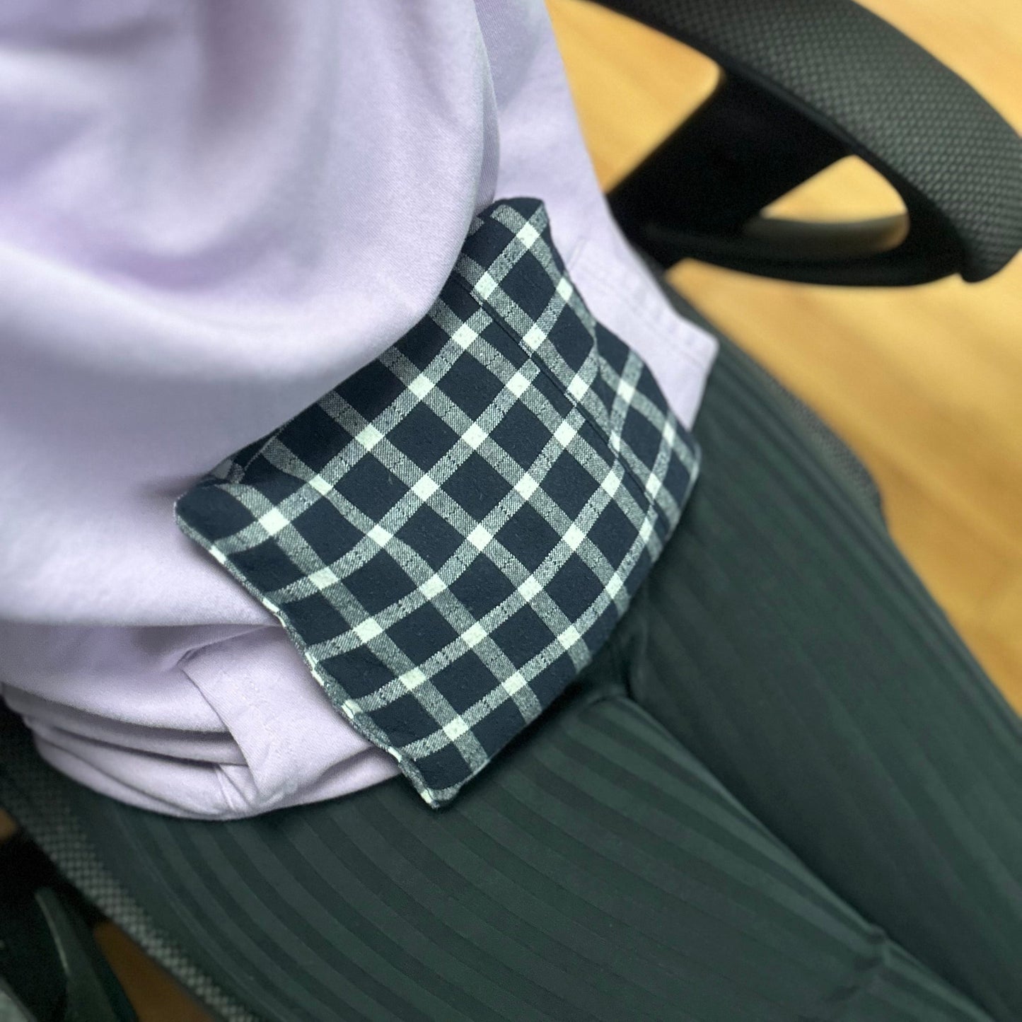 Purple Plaid Lap Heat Pad