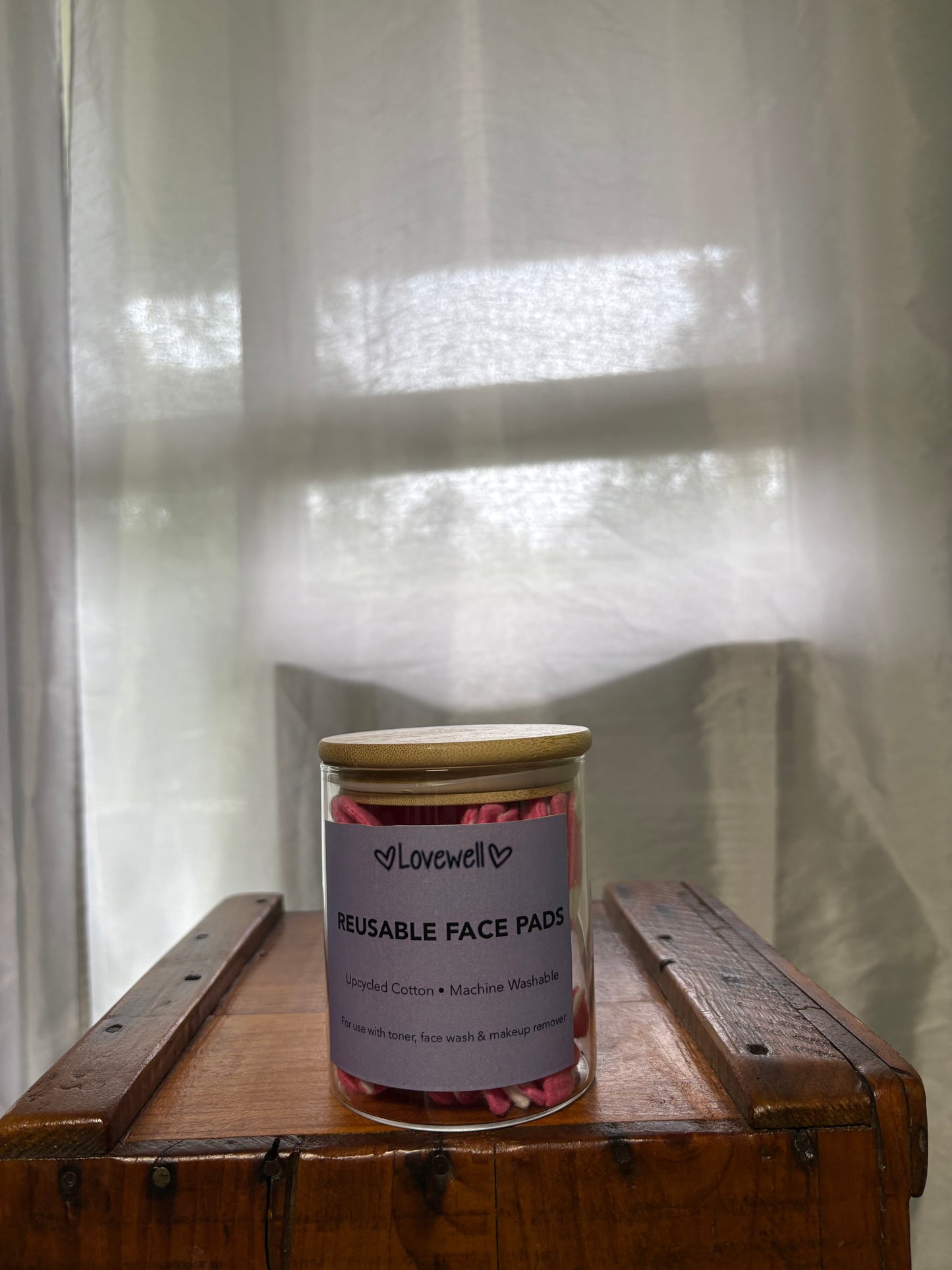 Pink Polkadot Reusable Face Pads