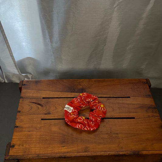 Orange Daisy Scrunchie