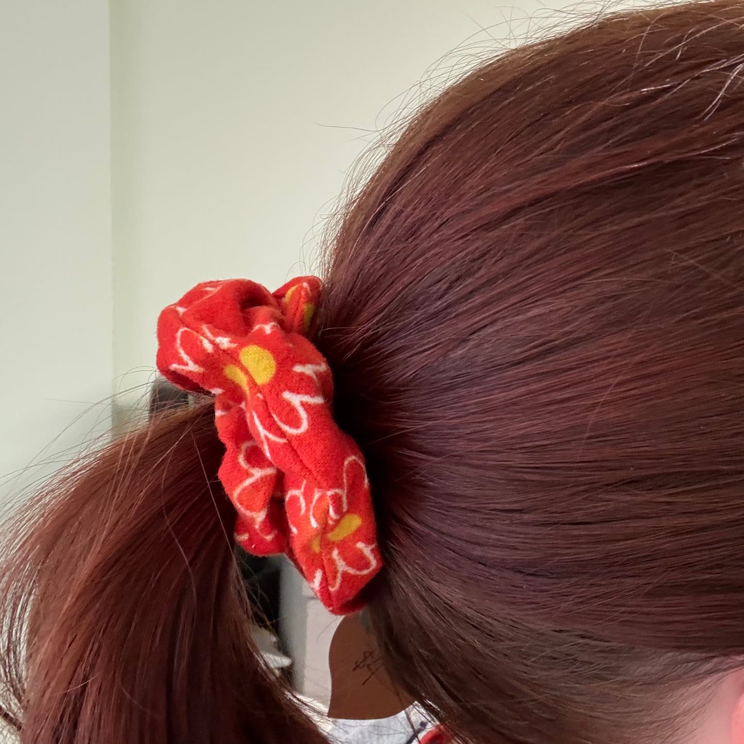 Orange Daisy Scrunchie
