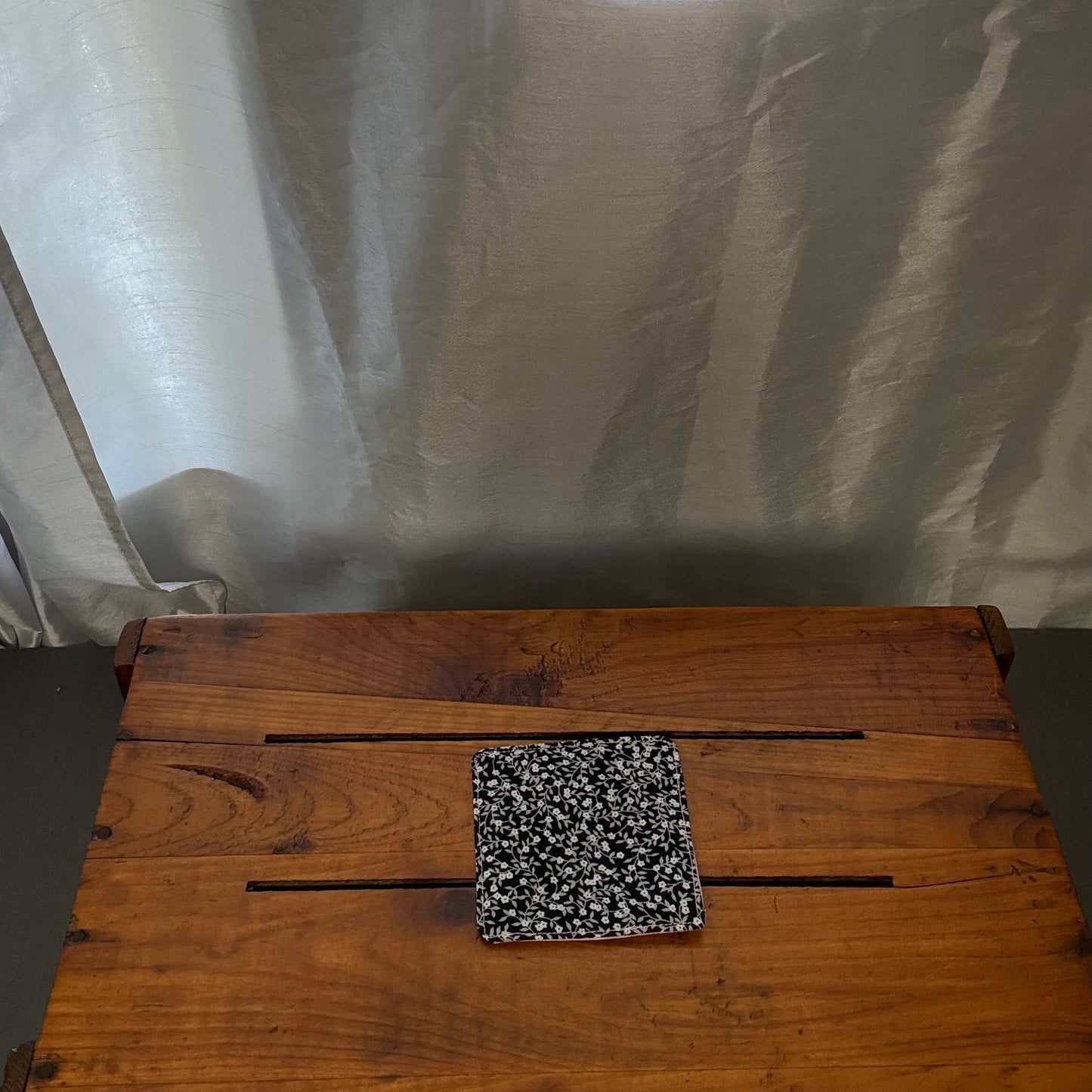 Black Floral+Pink Bookmark