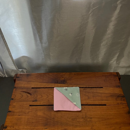 Pink+Green Floral Bookmark