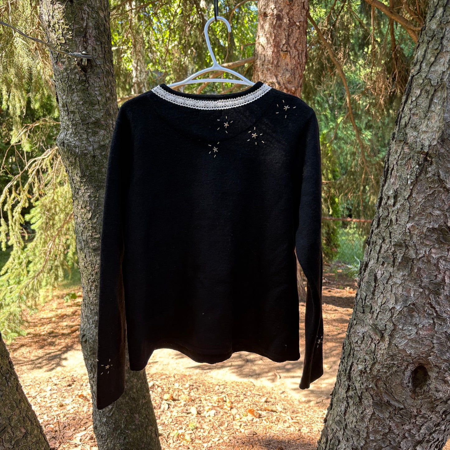 L Angel Wool Zip Sweater