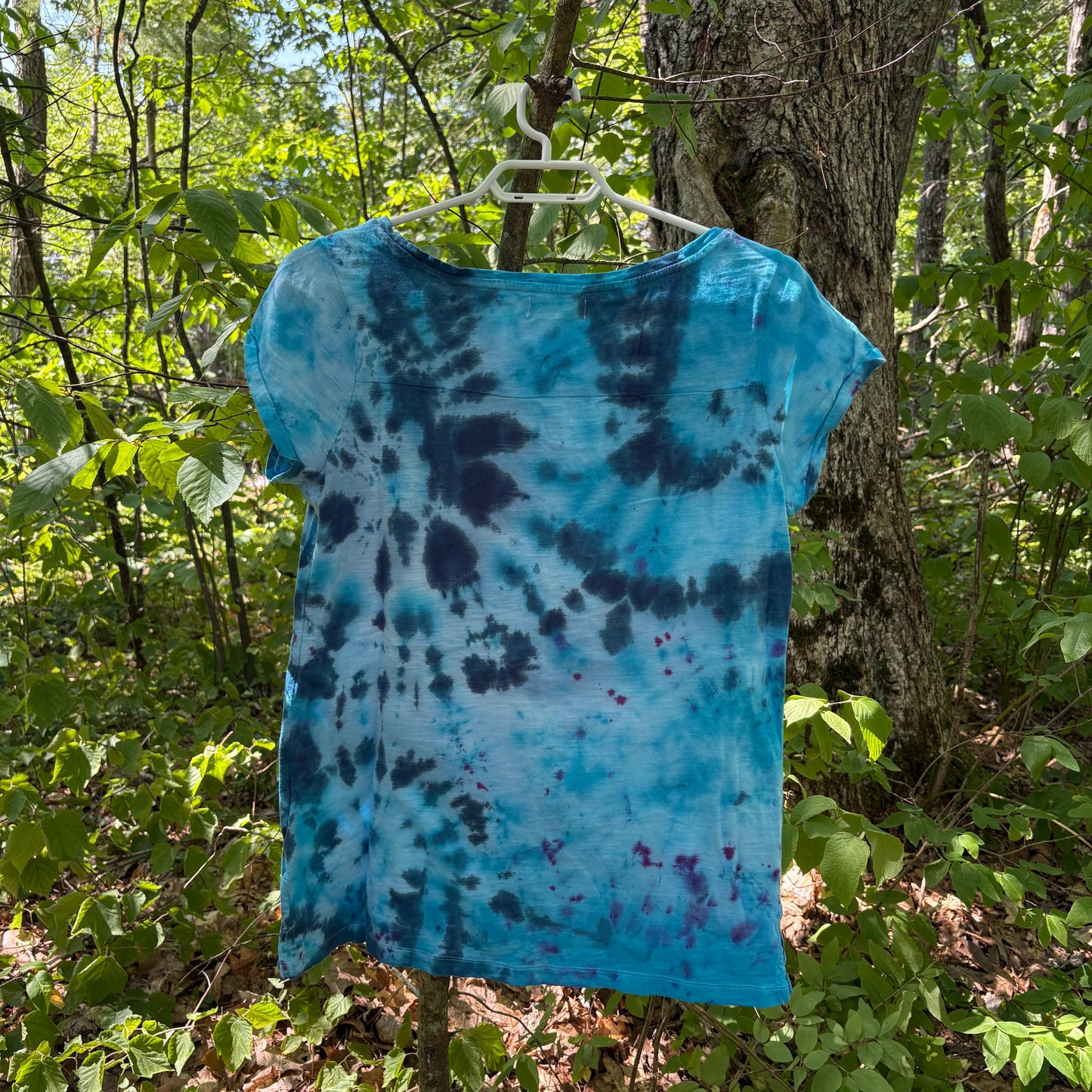 S/M Indigo Swirl Tee
