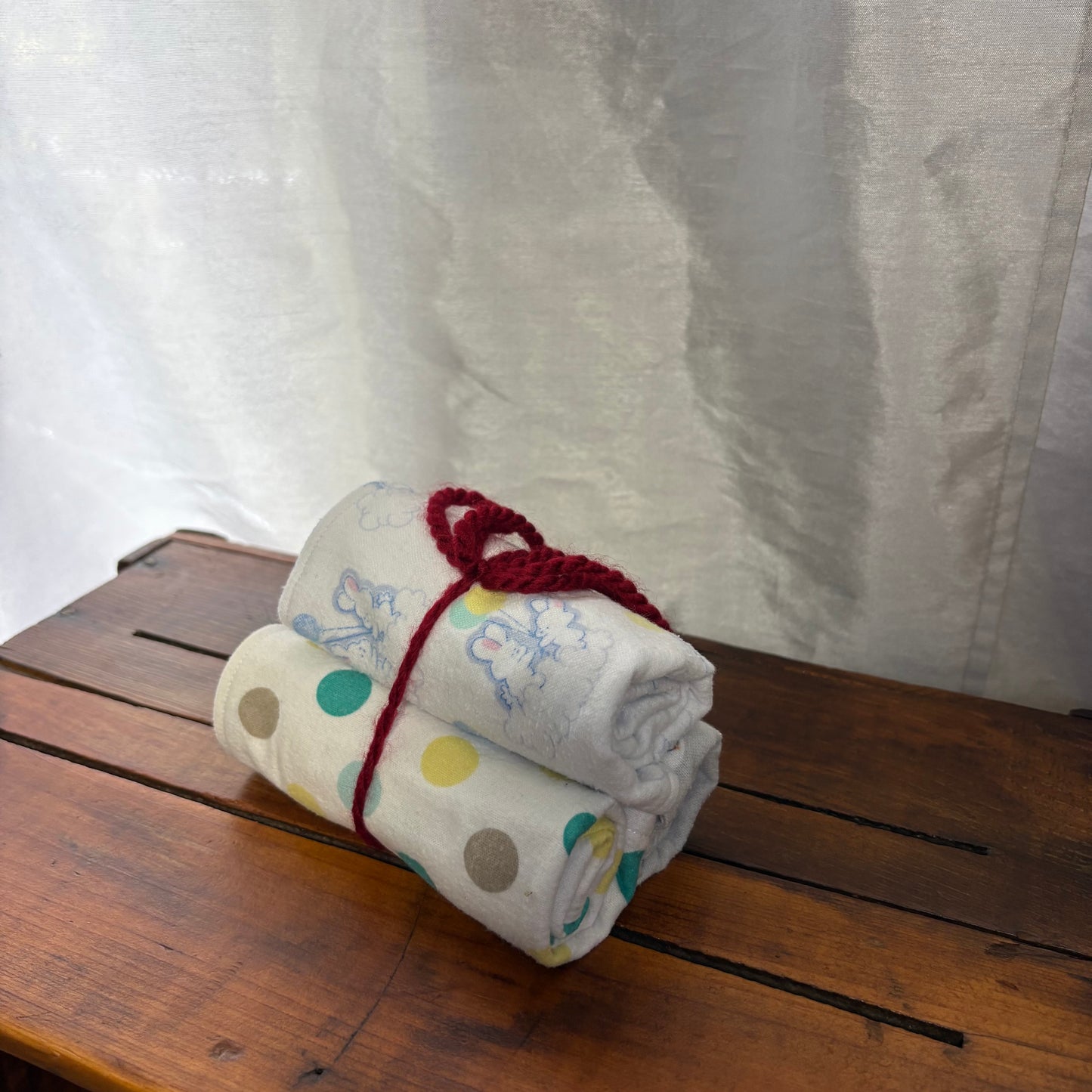 Polka Dots+Ducks+Bunnies Baby Burp Cloth Bundle