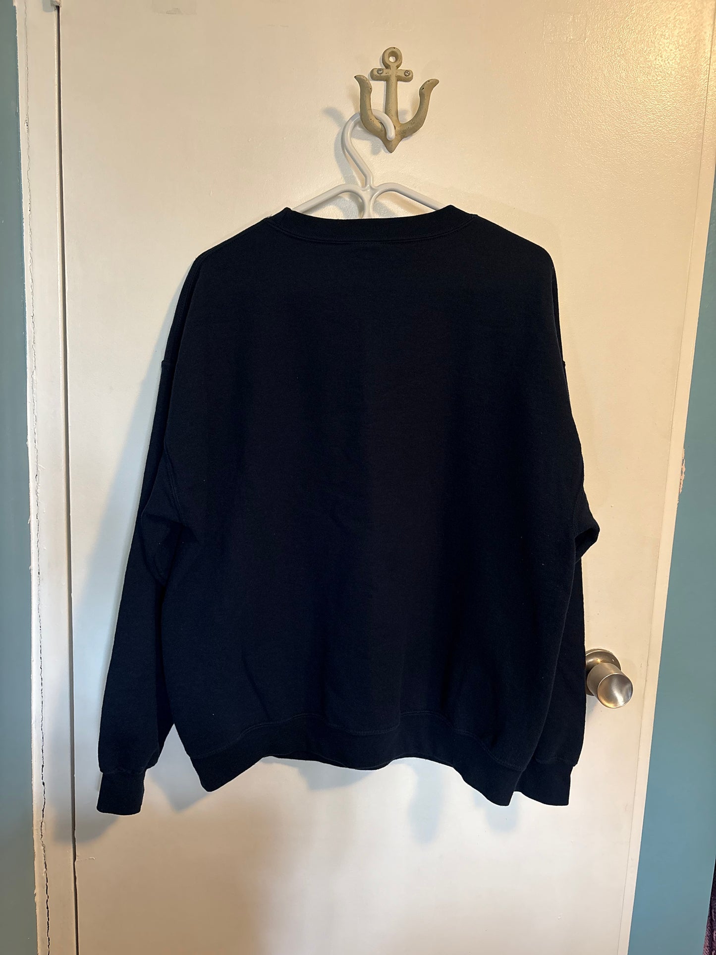 L Navy Doily Sweater