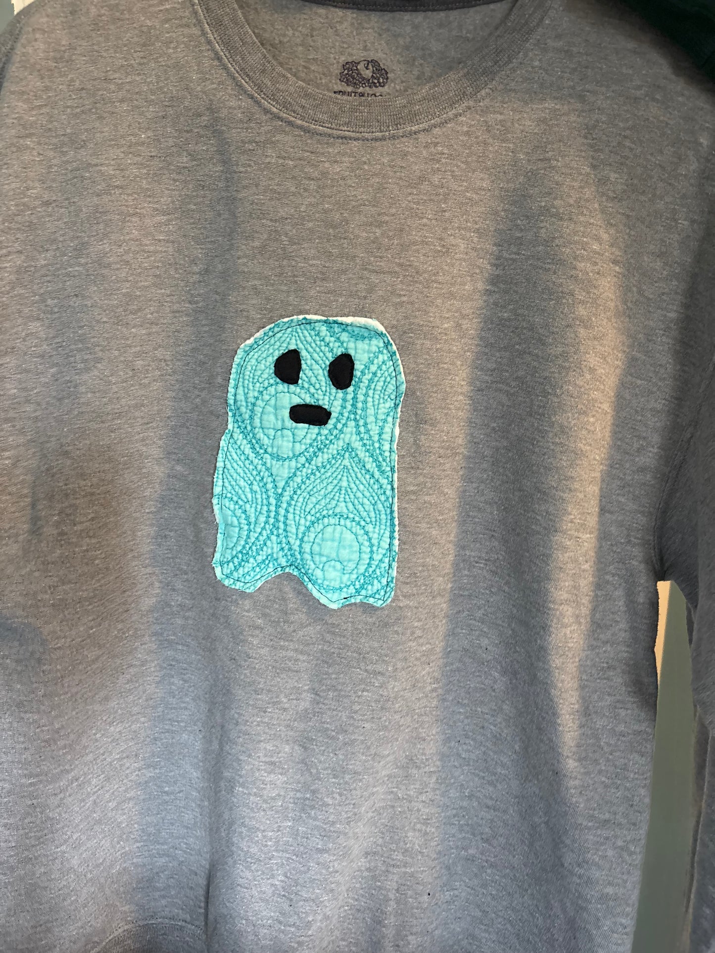 XL Turquoise Ghostie Sweater