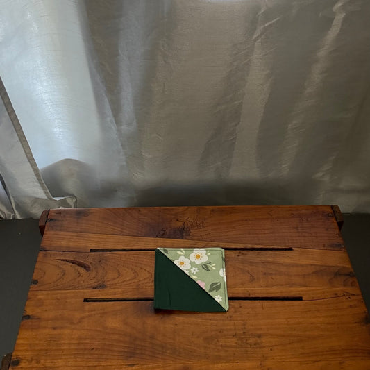 Dark Green Floral Bookmark