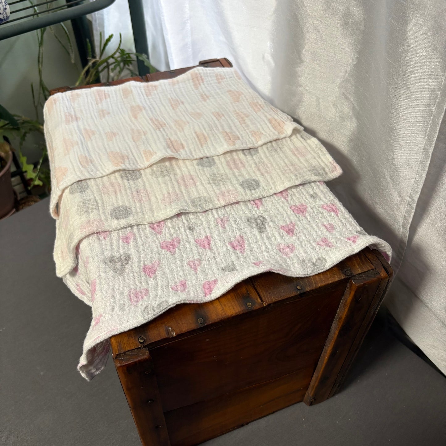 Hearts+Clouds+Dots BabyBurp Cloth Bundle